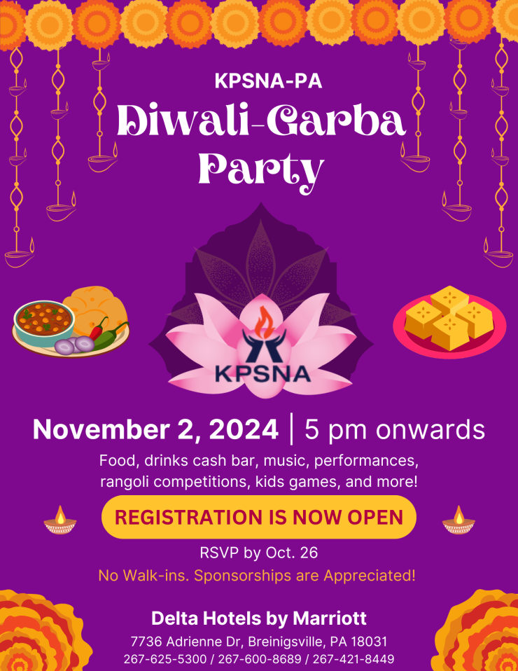 KPSNA-PA 2024 Diwali Party